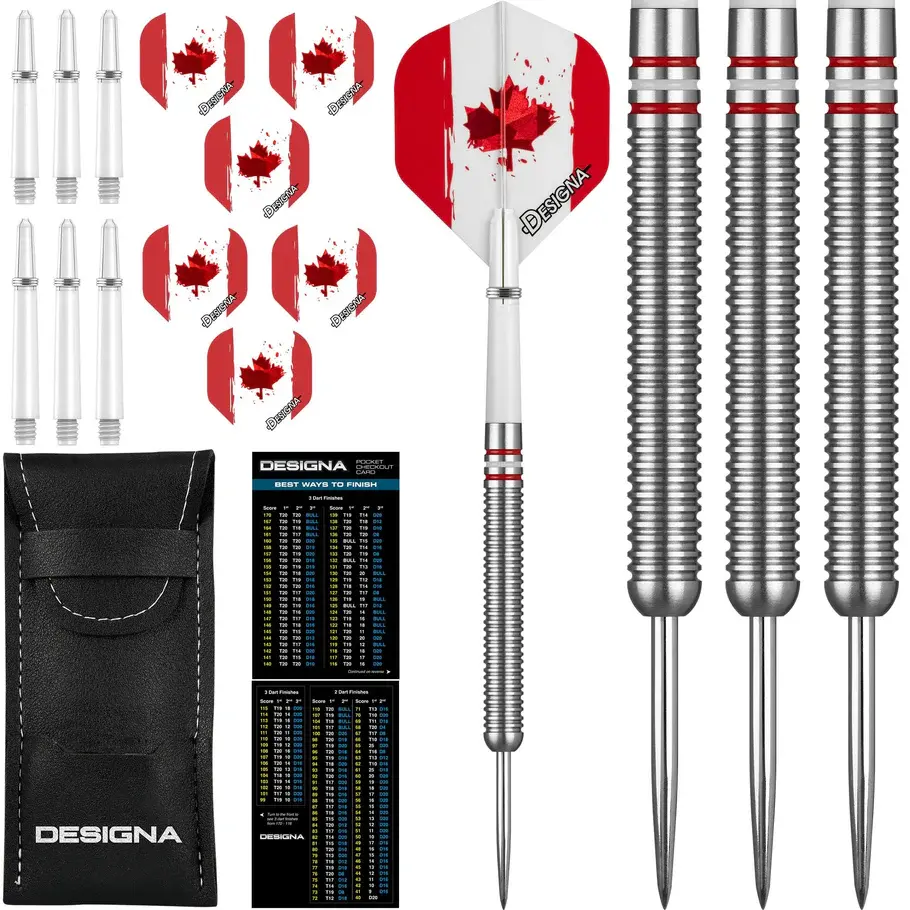 Designa - 'Canada' 90% Tungsten - Soft Tip Dart Set
