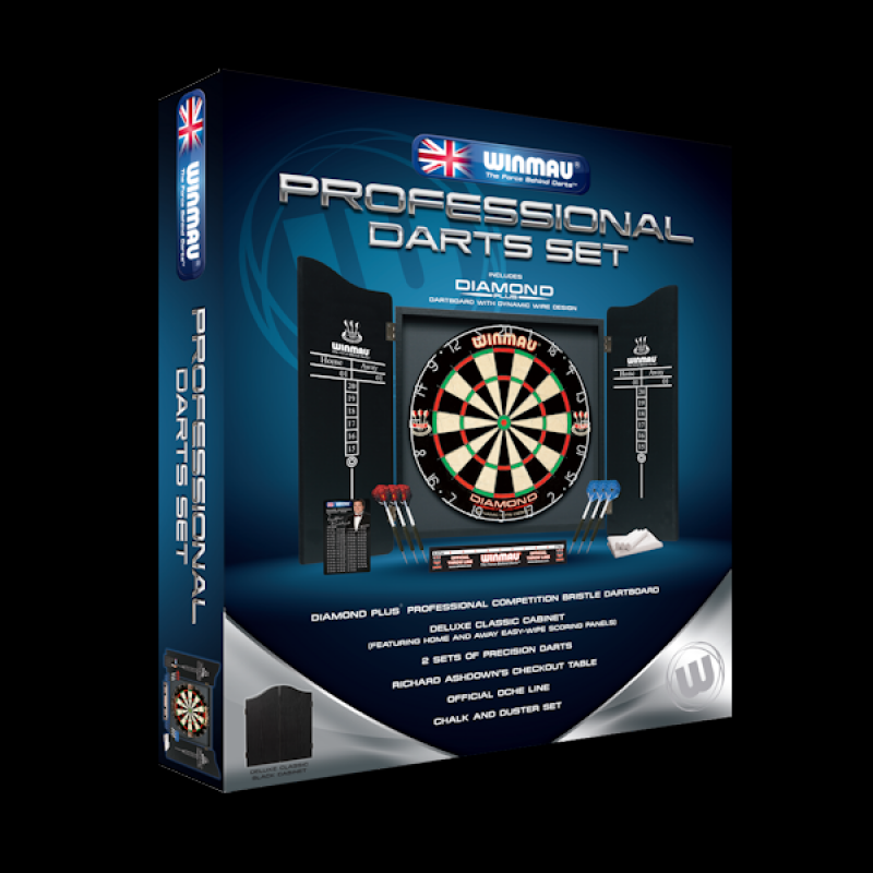 Winmau Professional Dartboard Set with Cabinet