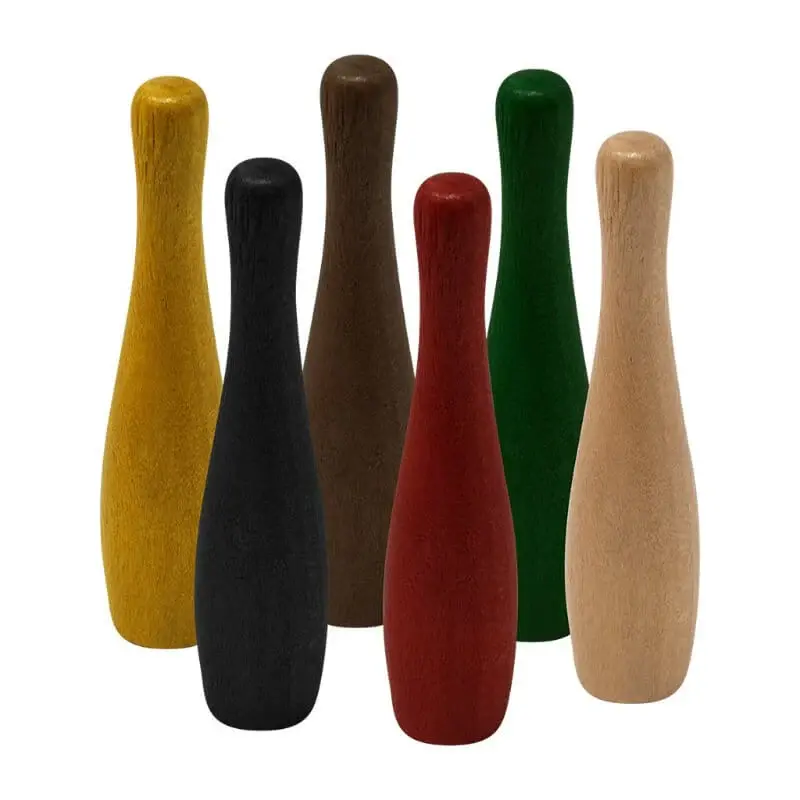 Canada Billiard - Skittle Pins — Natural Wood
