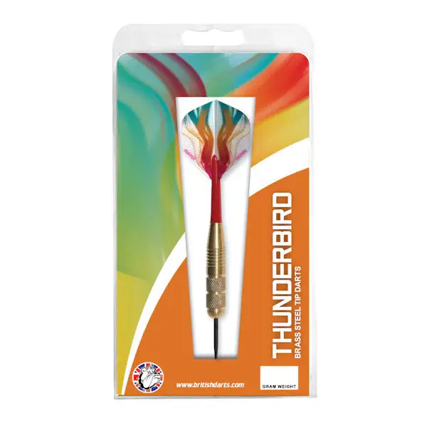 British Darts - 'Thunderbird' - Brass, Steel Tip Set — 20