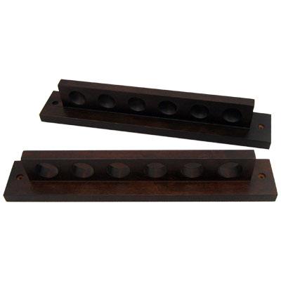 Dufferin - 6 Cue Wall Rack 'Home' — Black
