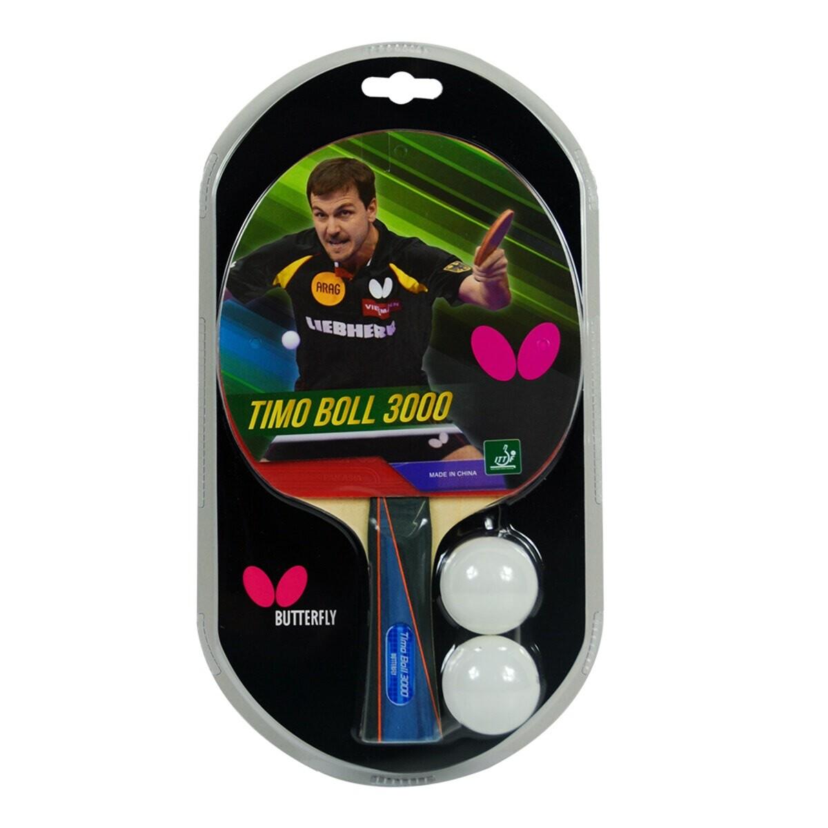 Butterfly - Timo Boll 3000 - Handshake grip , Premade Racket