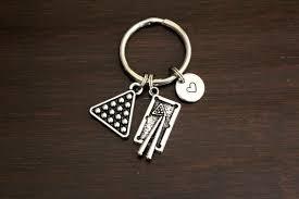 Avo Gameroom - 2 Cue Table Keychain