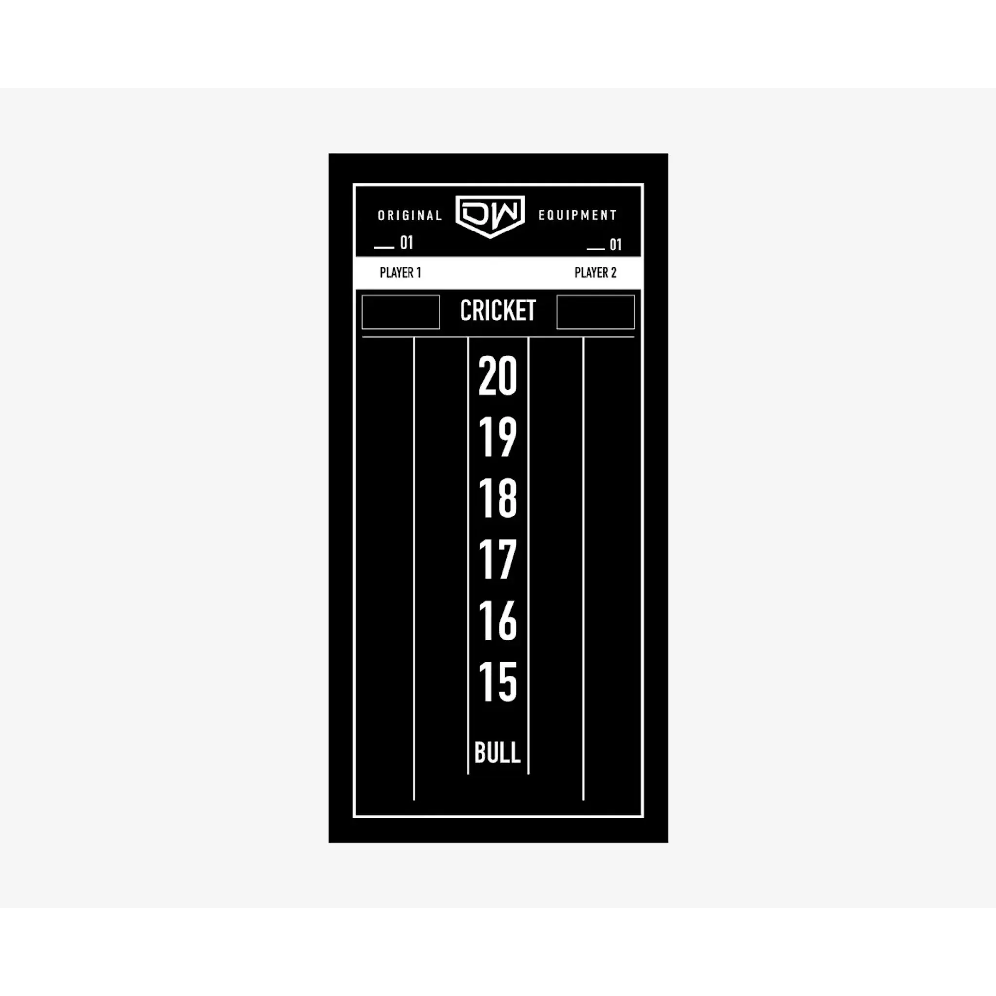 Dart World - Cricketeer Chalkboard Mini - Black