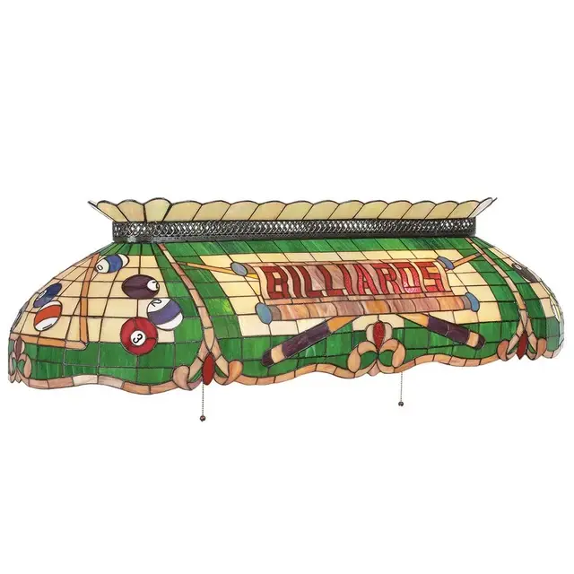 RAM Gameroom - 50" Tiffany Stained Glass Billiard Light Fixture
