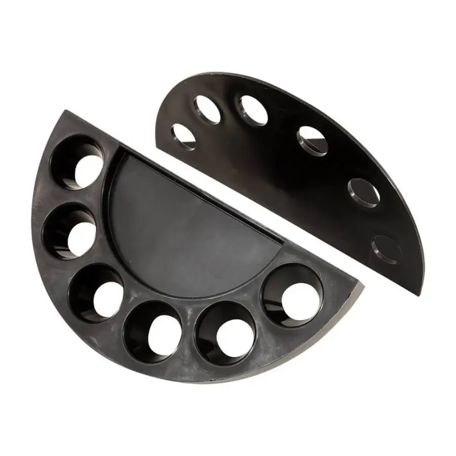 Canada Billiard - Economy, Black Plastic 6 Cue Rack
