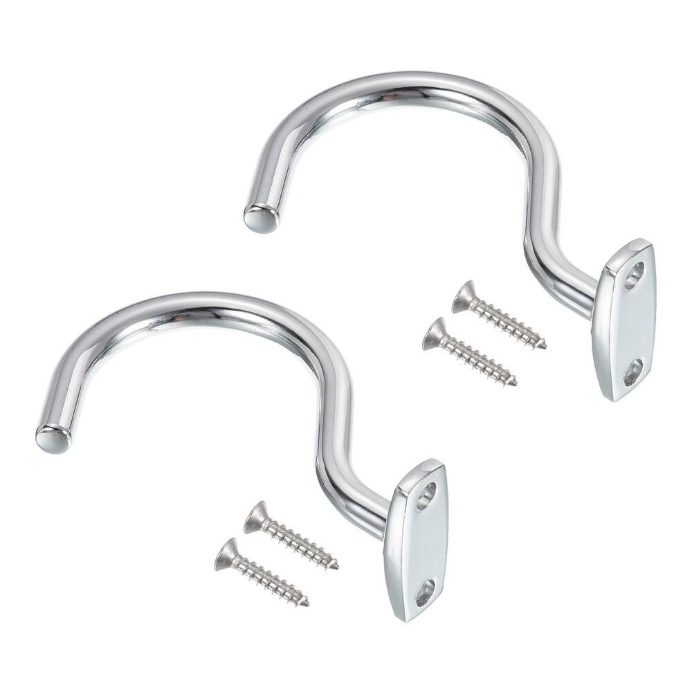 General - Silver Face Mounted Table Hooks